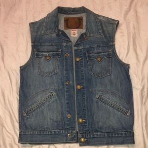 True Religion Sleeveless Denim Vest